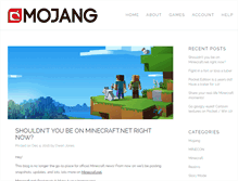 Tablet Screenshot of mojang.com