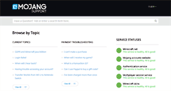 Desktop Screenshot of help.mojang.com